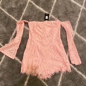 Lace Pink Romper